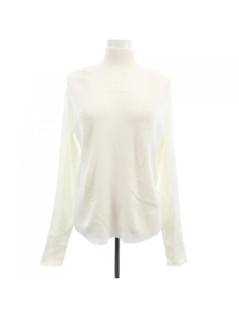 Chanel Knit Sweater White
